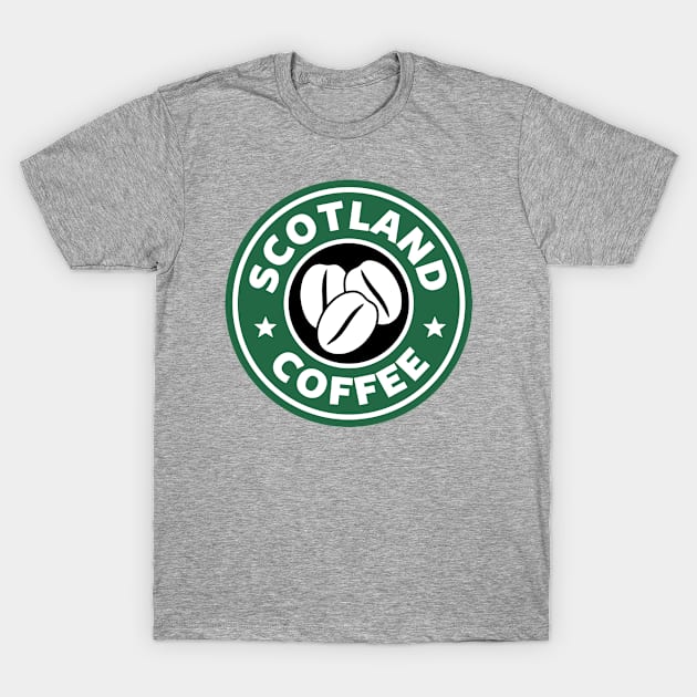 Scotland Coffee T-Shirt by Rebus28